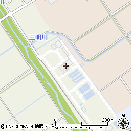 滋賀県中部水道事務所馬淵浄水場周辺の地図
