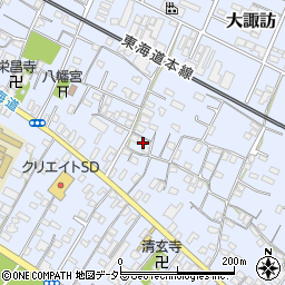 静岡県沼津市大諏訪385-2周辺の地図