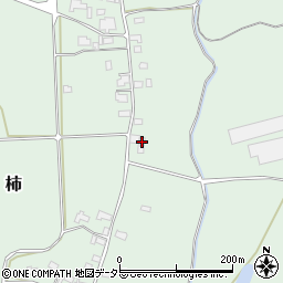 岡山県勝田郡奈義町柿1185-1周辺の地図