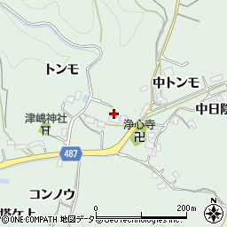 愛知県豊田市山中町トンモ1032周辺の地図