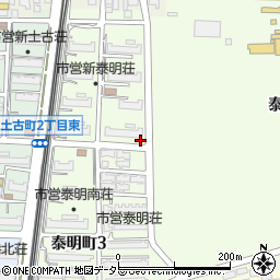 愛知県名古屋市港区泰明町周辺の地図