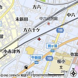 愛知県弥富市鯏浦町中六48周辺の地図