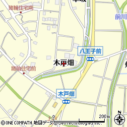 愛知県愛知郡東郷町諸輪木戸畑周辺の地図