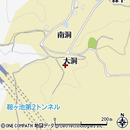 愛知県豊田市小呂町大洞周辺の地図