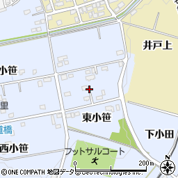 愛知県豊田市越戸町東小笹201周辺の地図