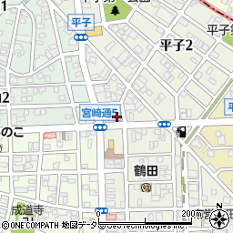 山崎デンキ平子店周辺の地図