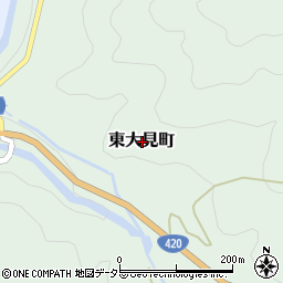 愛知県豊田市東大見町周辺の地図