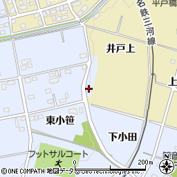 愛知県豊田市越戸町東小笹99-1周辺の地図