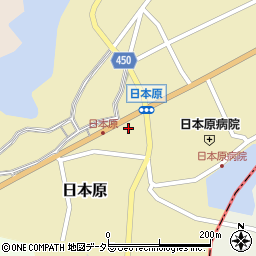 岡山県津山市日本原376周辺の地図