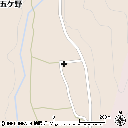 兵庫県丹波市山南町五ケ野97周辺の地図
