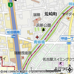 愛知県名古屋市瑞穂区荒崎町11-15周辺の地図