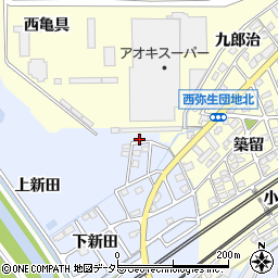 愛知県弥富市小島町半兵衛分周辺の地図