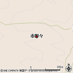 兵庫県丹波篠山市市野々周辺の地図