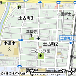 愛知県名古屋市港区土古町周辺の地図