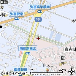 愛知県弥富市平島町喜右味名4周辺の地図