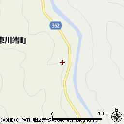 愛知県豊田市東川端町川向山周辺の地図