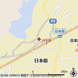 岡山県津山市日本原169周辺の地図