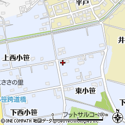 愛知県豊田市越戸町東小笹188周辺の地図
