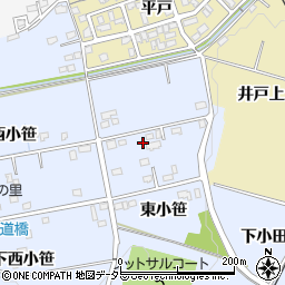 愛知県豊田市越戸町東小笹191周辺の地図