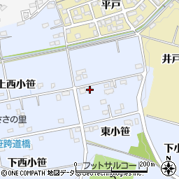 愛知県豊田市越戸町東小笹189周辺の地図