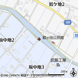 愛知県弥富市坂中地町（浦中）周辺の地図
