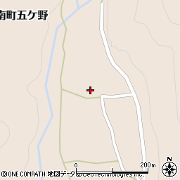 兵庫県丹波市山南町五ケ野39周辺の地図