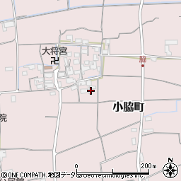 滋賀県東近江市小脇町1357-1周辺の地図