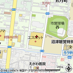 ホワイト急便　エスポット沼津駅北店周辺の地図