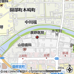 廣野医院周辺の地図