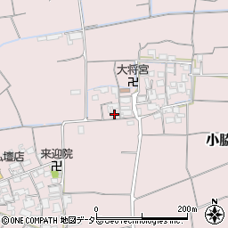 滋賀県東近江市小脇町1624-1周辺の地図
