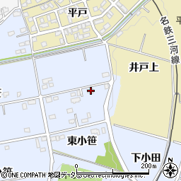 愛知県豊田市越戸町東小笹193-3周辺の地図