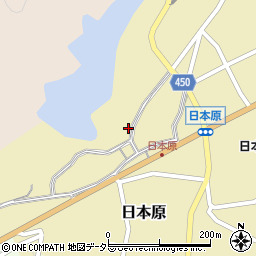 岡山県津山市日本原100周辺の地図