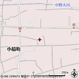 滋賀県東近江市小脇町周辺の地図