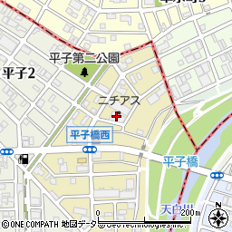 ニチアス株式会社　平子橋倉庫周辺の地図