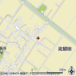 滋賀県野洲市比留田568-1周辺の地図