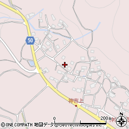 京都府南丹市八木町神吉西垣内周辺の地図