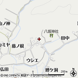 愛知県豊田市東大島町ハマイバ周辺の地図