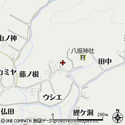 愛知県豊田市東大島町（ハマイバ）周辺の地図
