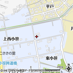 愛知県豊田市越戸町東小笹175周辺の地図