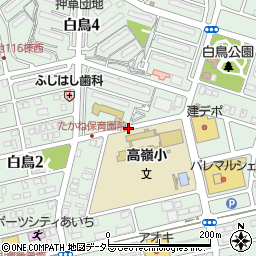 愛知県東郷町（愛知郡）白鳥周辺の地図