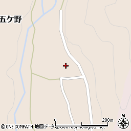 兵庫県丹波市山南町五ケ野29周辺の地図