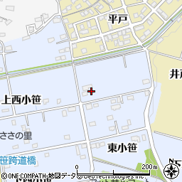愛知県豊田市越戸町東小笹174周辺の地図