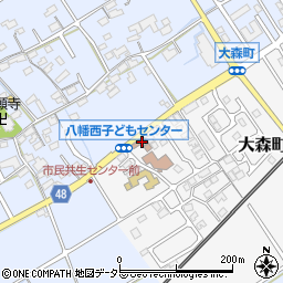 滋賀県近江八幡市大森町41周辺の地図
