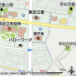東近江市役所東庁舎周辺の地図