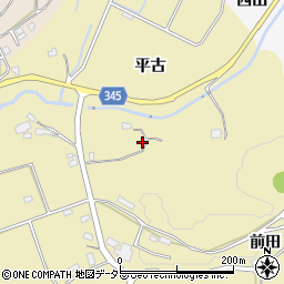 愛知県豊田市手呂町周辺の地図