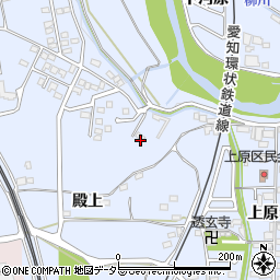 愛知県豊田市上原町周辺の地図