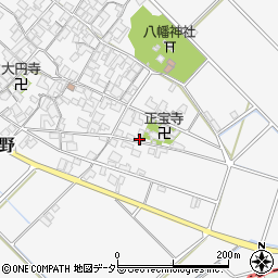 滋賀県近江八幡市安土町内野1377周辺の地図