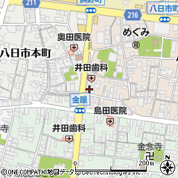 滋賀県東近江市八日市町10-18周辺の地図