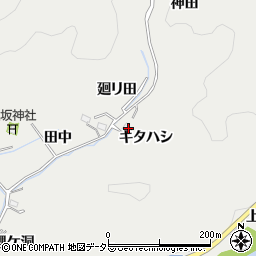 愛知県豊田市東大島町キタハシ周辺の地図