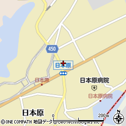 岡山県津山市日本原212周辺の地図